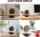 Indoor Tabletop Moon Waterfall Fountain with LED Light & Natural Slate