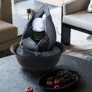 Indoor Tabletop Water Fountain with LED Crystal Ball & Quiet Pump